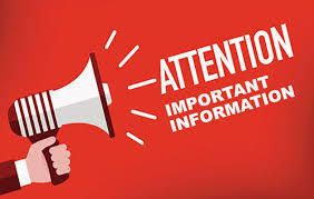 Information for December 14th - 18th