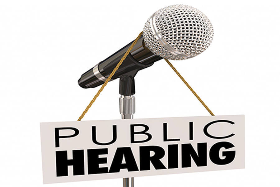 Notice of Public Hearing