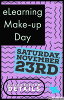 11/19 eLearning Make-Up Day Reminder